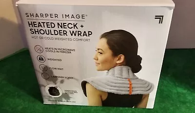 Sharper Image Heated Neck & Shoulder Aromatherapy Wrap Lavender Sented READ • $15.97