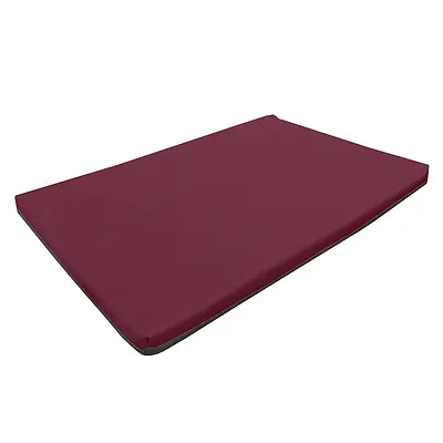 Large Waterproof Orthopaedic Rectangle Memory Foam Dog Bed/Travel Mat | Burgundy • $28.61