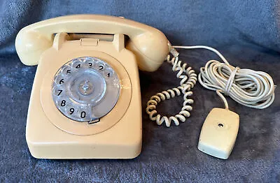 Vintage Cream GPO Rotary Dial Telephone 1970's Model 706F TV Film Theatre Prop  • £20