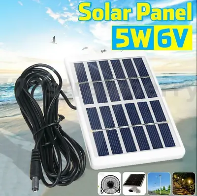 $12.25 • Buy 5 Watt 6V Mono Silicon Solar Panel Phone Battery Power Charging Camping Home