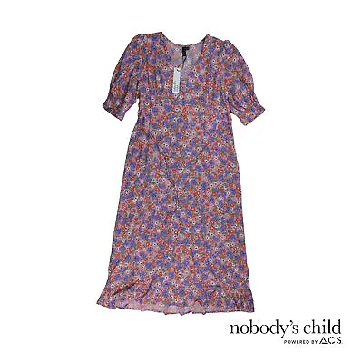 £14.99 • Buy Nobody's Child Nobody's Child Delilah Floral Midi Dress UK Size 10