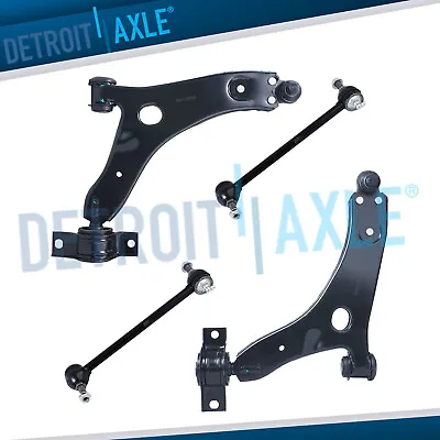 Front Lower Control Arms W/Ball Joints + Sway Bar Links For 2004-2011 Ford Focus • $75.83