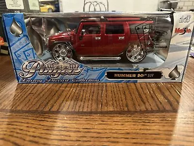 Maisto Playerz 1:18 Die Cast Car - Red Hummer H2 SUV!!!!!! • $69.99