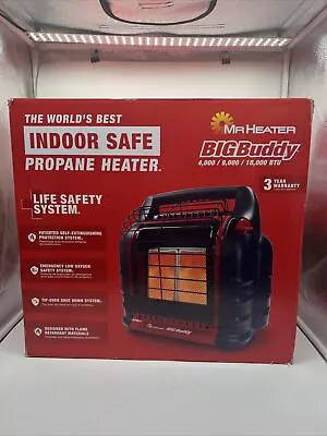 Mr. Heater BIG Buddy Portable Propane Heater - Red (MH18B) NEW + FREE SHIPPING . • $139.99