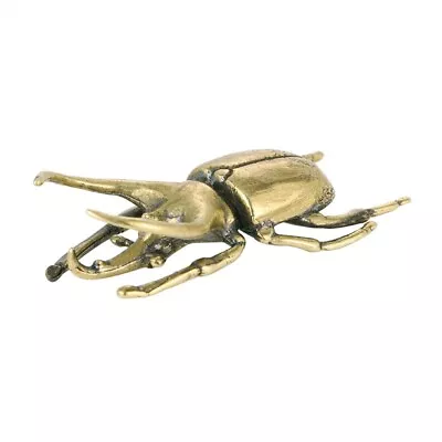 Handmade Pure Copper Xylotrupes Dichotomusantique Decorative Handicraft Ornament • $12.29