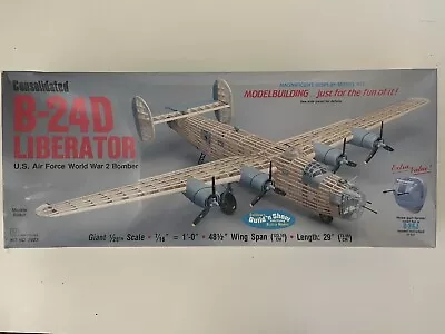 2003 Guillow's Consolidated B-24D Liberator Balsa Wood Model Kit NEW SEALED • $119.99