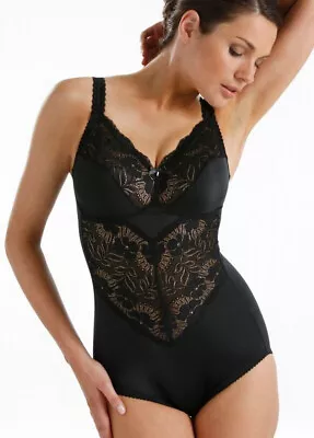 Miss Mary Of Sweden Fantastic Flair Non Wired Body UK 40DD Black Rrp £55 • £41