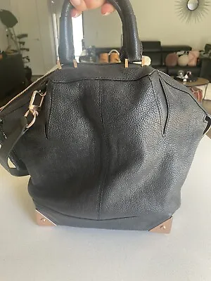 Auth ALEXANDER WANG - Black Leather Handbag • $300