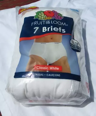 Fruit Of The Loom Men's Classic White Briefs 7 Pack Size Large 38-40 Nos 2009 • $25