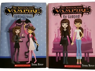My Sister The Vampire Vampalicious & Re-Vamped Youth Reading Kids Lot Of 2 Books • $6.98