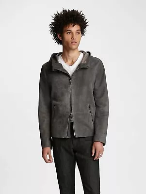 $1998 Brand New John Varvatos Collection Hooded Leather Jacket • $599.99