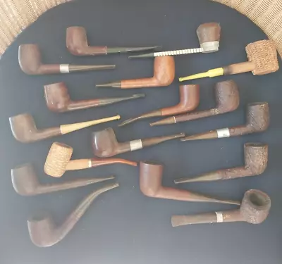 Lot Of 17 Vintage Estate Find Tobacco Pipes Hampshire Breezewood • $102.50