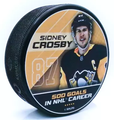 $9.99 • Buy Sidney Crosby Pittsburgh Penguins 500 NHL Goals Collector's Hockey Puck