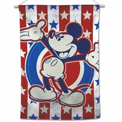 Mickey Mouse Red White Blue Walt Disney 28 X40  Banner Flag New Wincraft 👀 • $25
