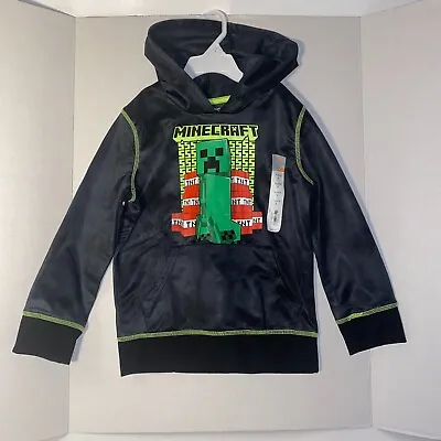 Boys Hoodie Sweatshirt Size 5 Minecraft Mine Creeper Video Game Pullover NEW • $10.90