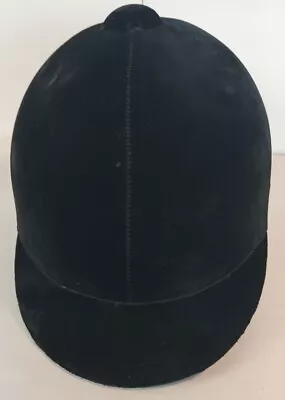TROXEL GRAND PRIX Black Velvet Equestrian Horse Riding Helmet Large • $25.99