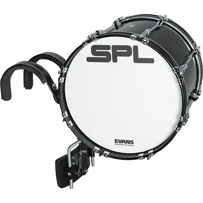 Sound Percussion Labs Birch Marching Bass Drum With Carrier - Black 18 X 14 In. • $299.99