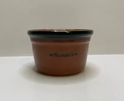 Nandos Sauce Pot Brown Nandos Stoneware Dipping Sharing Pot Fakeaway Party • £7.98