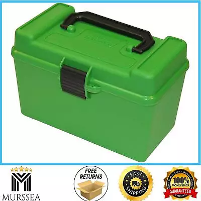 MTM H50-R-MAG Deluxe 50-Round Rifle Ammo Box 300 Win Mag 30-30 375 H&H 7mm • $16.57