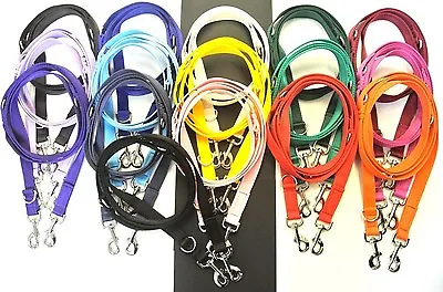 £9.95 • Buy Police Style Dog Training Lead Double Ended Leash Multi-Functional 20mm 25mm