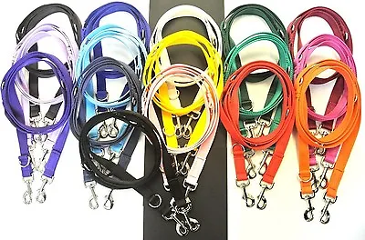 Police Style Dog Training Lead Double Ended Leash Multi-Functional 20mm 25mm • £10.50