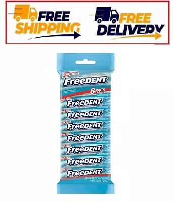 Wrigley's Freedent Spearmint Chewing Gum - 5 Stick Pack (Pack Of 8) • $5.85