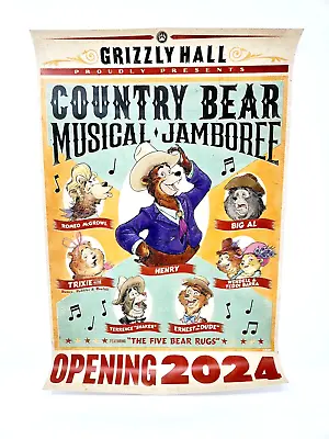 D23 Disney Parks Poster Country Bear Jamboree Magic Kingdom Promo 2023 WDW WDI • $39.77