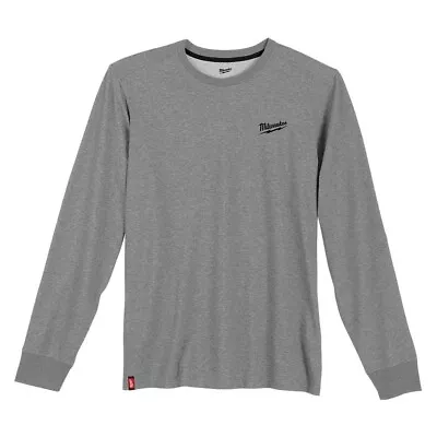 Milwaukee 604G-L HYBRID WORK TEE - LS GRAY LARGE • $24.01