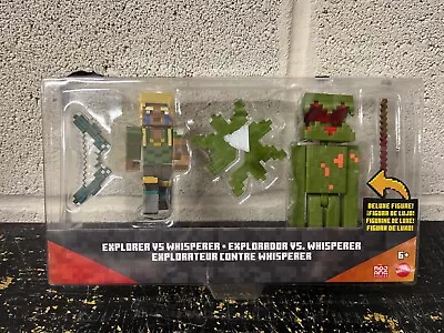 Minecraft Dungeons Craft-a-Block 2-Pack: Action Figure Set Explorer Vs Whisperer • $9.99