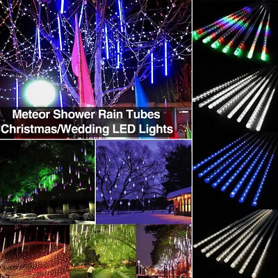 288 LED Solar Lights Meteor Shower Rain Tree String Light Garden Party Outdoor • $17.66