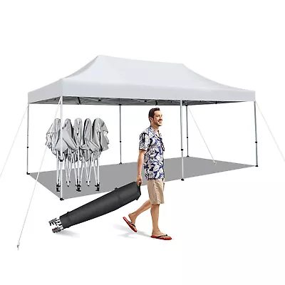 3x6m Gazebo Pop-up Marquee Adjustable Folding Sun Shelter Wheels Outdoor UPF 50+ • $999