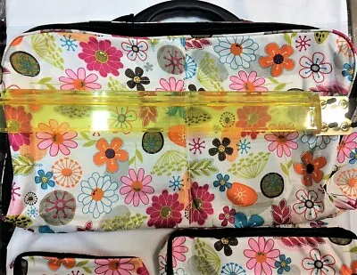 Mahjong Mahjongg Bag Flowers Print Carry Empty Bag And Two Bags Purses For Tiles • $31.95