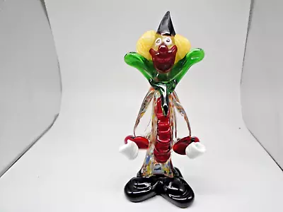 Murano Glass Hand Blown Clown Vintage Circa 1970 • $29.89