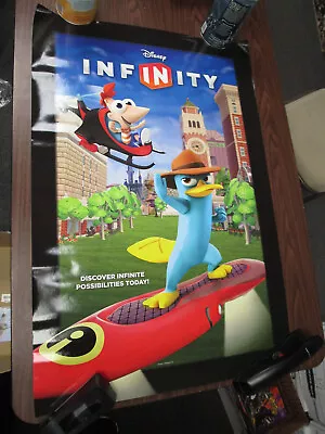 New Disney Infinity Video Game Nintendo DS Poster Midnight Launch Promo • $35