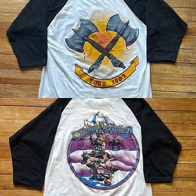 Vintage 80s Molly Hatchet Shirt Raglan Size XL Rock Metal Band Tour 1987 Fantasy • $200