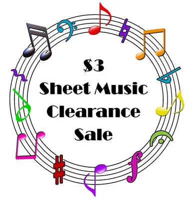 $3 ~ Sheet Music ~CREATE YOUR OWN LOT #1  Flat Rate Shipping(Also See $3 Lot #2) • $3