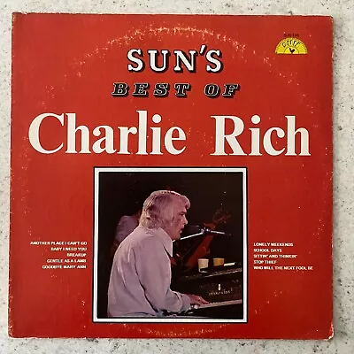 Charlie Rich Sun's Best Of Charlie Rich - Country Rock & Roll Vinyl LP Record • £0.50