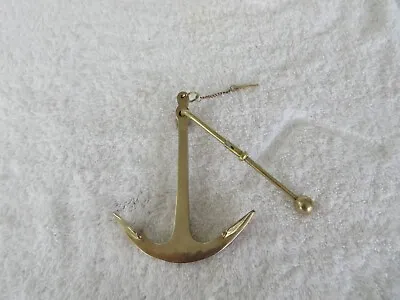 Vintage Solid Brass Ship Tilt Angle Pendulum Boat Marine Tool! • $14.88