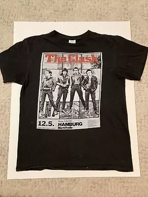 The Clash Vintage T Shirt Medium Punk Rock Black Retro Cool Ramones Misfits • $17