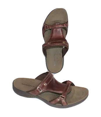 Merrell J36616 Womens 8 Slip-On Glade Brown Comfort Slide Sandal Shoes • $19.99
