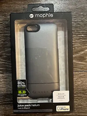 Mophie Juice Pack Helium Case And Rechargeable Battery For IPhone 5 & 5S Silver • $14.99