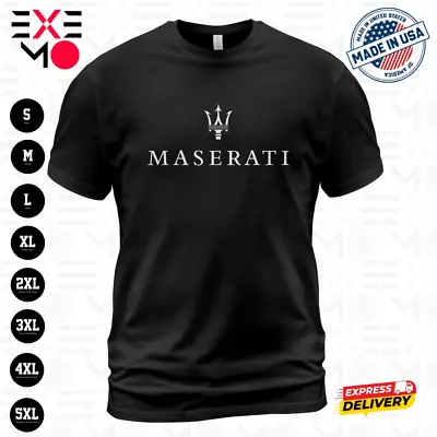 Maserati Racing Car Logo Men's T-Shirt Size S To 5XL • $18.99