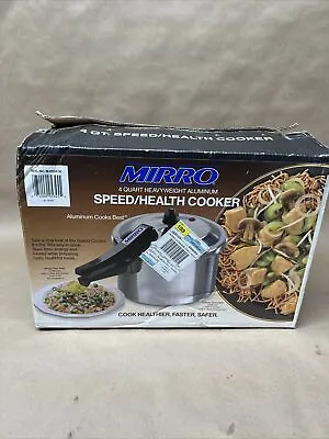 Vintage Mirro 4 Qrt Speed Health Cooker Pressure Cooker Stove Top NEW NOS • $38