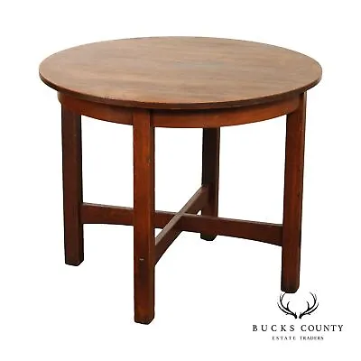 L  & J G Stickley Antique Mission Oak Lamp Table • $1895