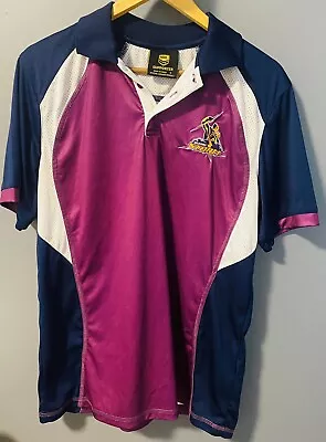 MELBOURNE STORM NRL Official Polo Shirt Size M • £11.89