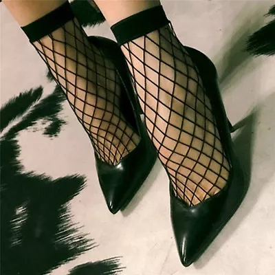 $1.06 • Buy 1 Pair Women Lady Lace Ruffle Fishnet Short Ankle Socks Stockings MesF`ig