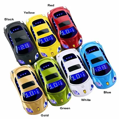 Flashlight Flip Dual Sim Cards Car Model With MP3 MP4 Mini Mobile Phone F15 • $32.10