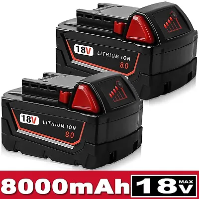 2pack For Milwaukee For M18 18V AH Extended Capacity Lithium Battery 48-11-1860 • $37.59