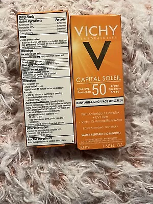 2 Vichy Soleil Face Sunscreen Lotion SPF 50 Oxybenzone 1.69 OZ. EXP-2024 • $34.99
