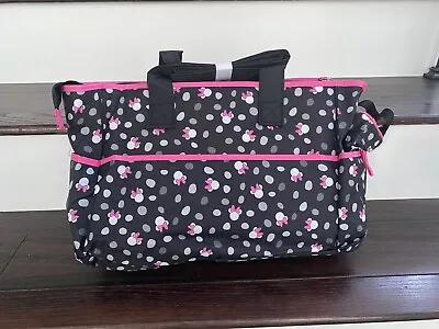 New Disney Minnie Mouse Baby Diaper Bag Insulated Bottle Holder Pacifier Pouch • $17